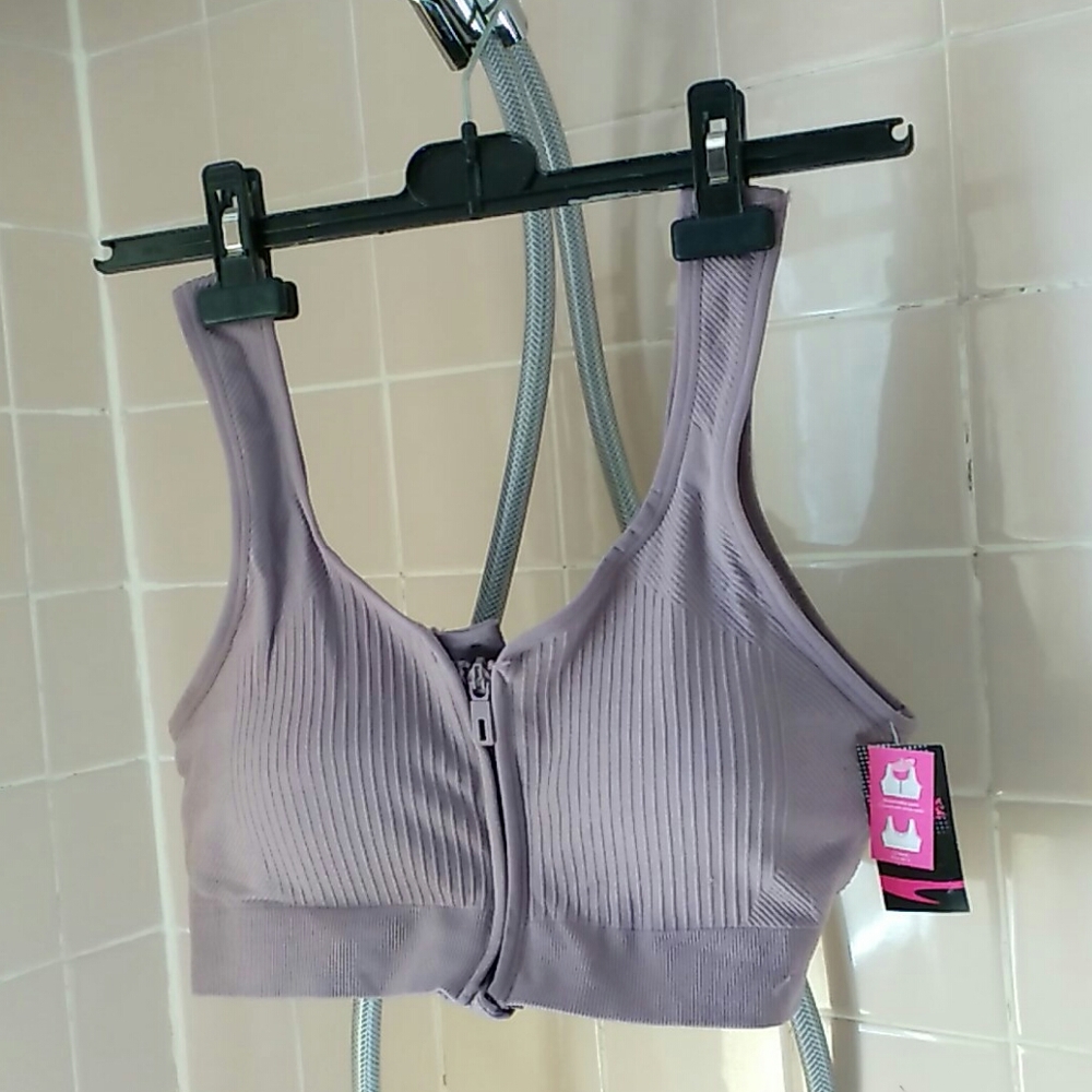 NWT Bra, opens by zipper in front